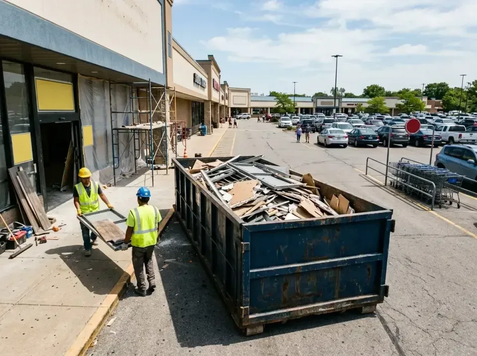retail-store-renovation-debris-003 — frequently asked questions, Roll-off Dumpster Rentals in Freeburg, IL